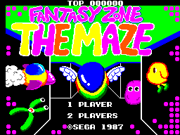 Fantasy Zone - The Maze Title Screen